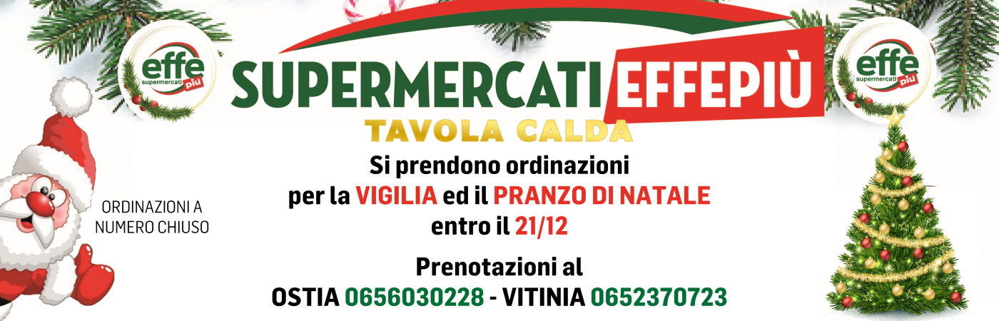 Ordinazioni Vigilia e pranzo di Natale